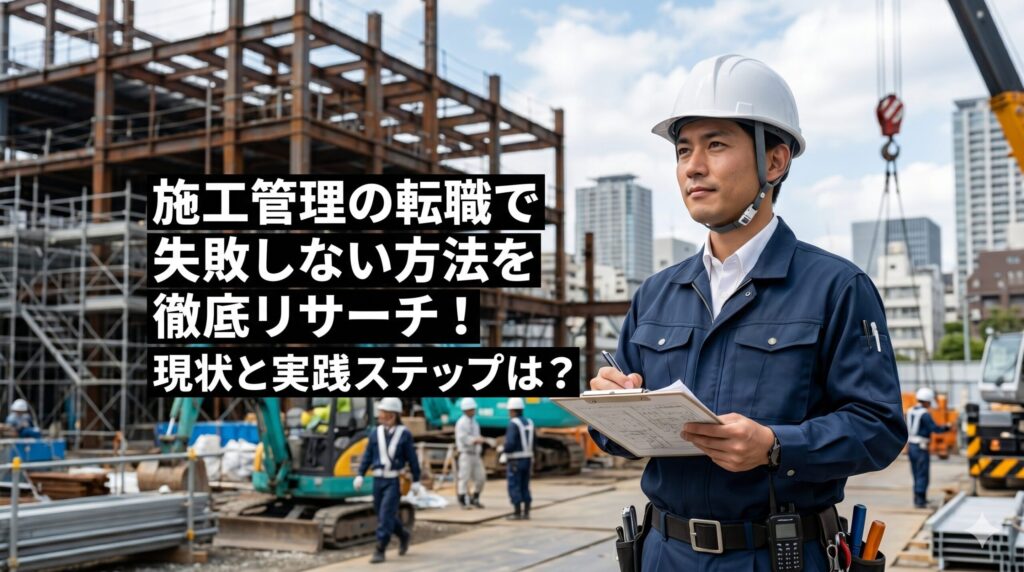 施工管理の転職で失敗しない方法