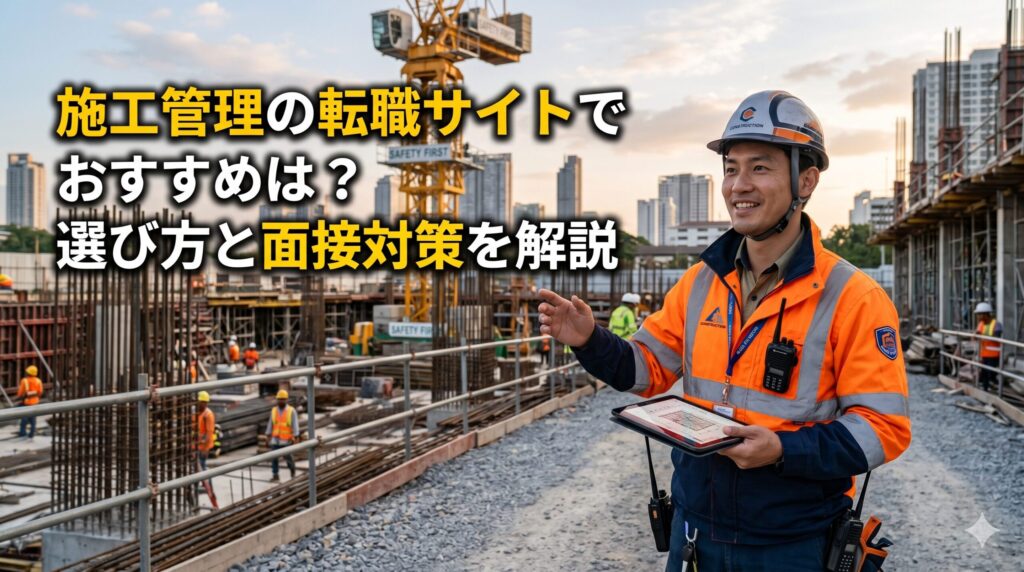 施工管理の転職サイトでおすすめ