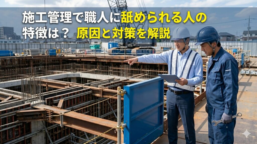 施工管理で職人に舐められる人の特徴