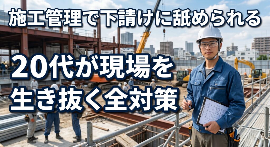 施工管理で下請けに舐められる20代