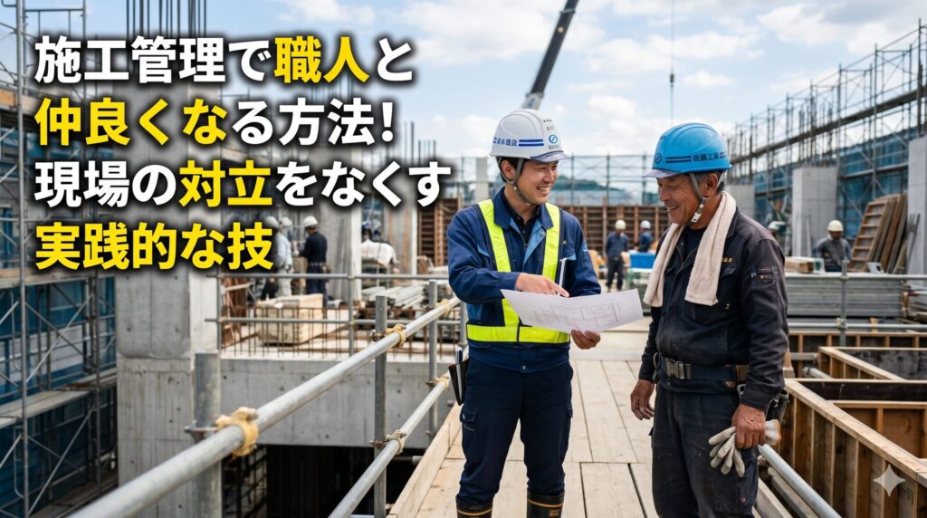 施工管理で職人と仲良くなる方法