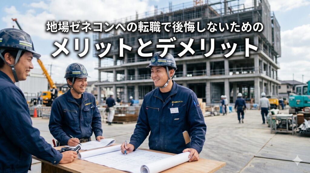 地場ゼネコンのメリットとデメリット
