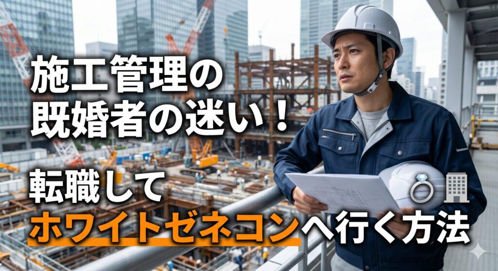 施工管理の既婚者の転職