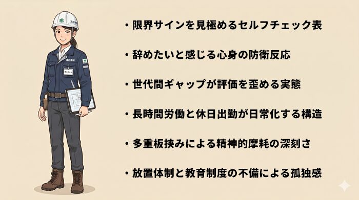 施工管理を新卒1年目で辞めたいのは根性なしだからか？