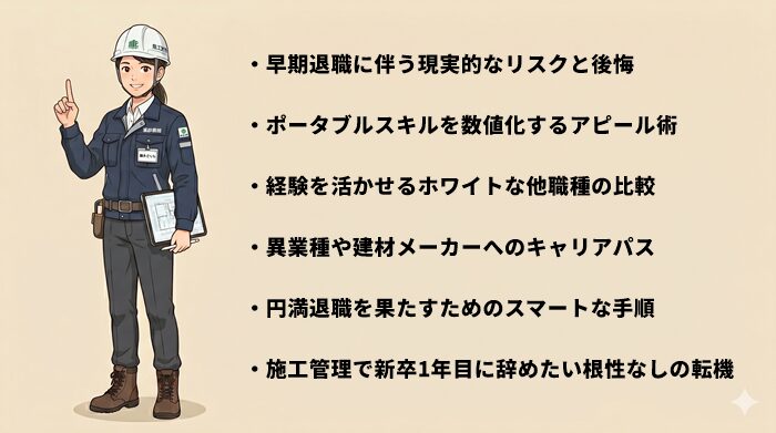 施工管理を新卒1年目で辞めたい！根性なしと悩む人の出口