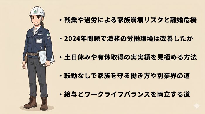 既婚の施工管理技士がホワイトゼネコンへ転職するには？