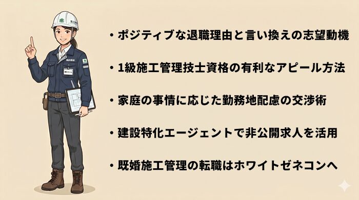 既婚の施工管理技士がホワイトゼネコンに転職して成功する方法