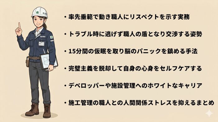 施工管理と職人との人間関係!ストレスを解消する転職